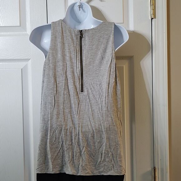 Elevenses gray and black sleeveless long pant romper pantsuit Sz XS EUC - Picture 6 of 7
